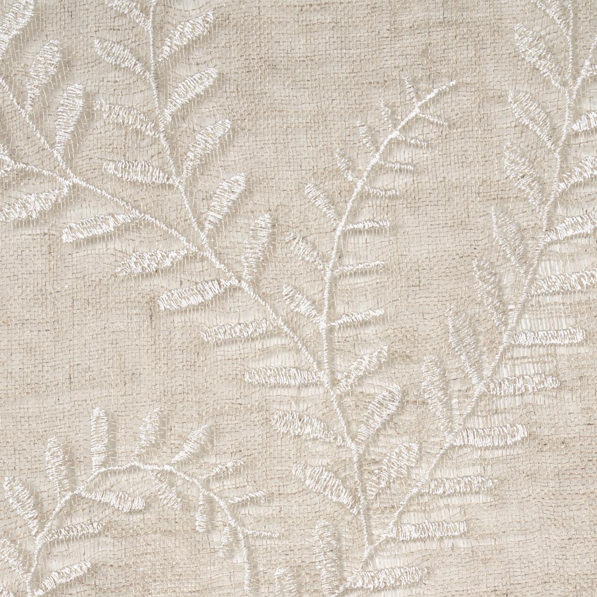 Schumacher Boboli Embroidered Sheer Linen Fabric