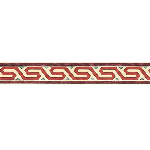 Schumacher Bosphorus Border Pomegranate Wallpaper