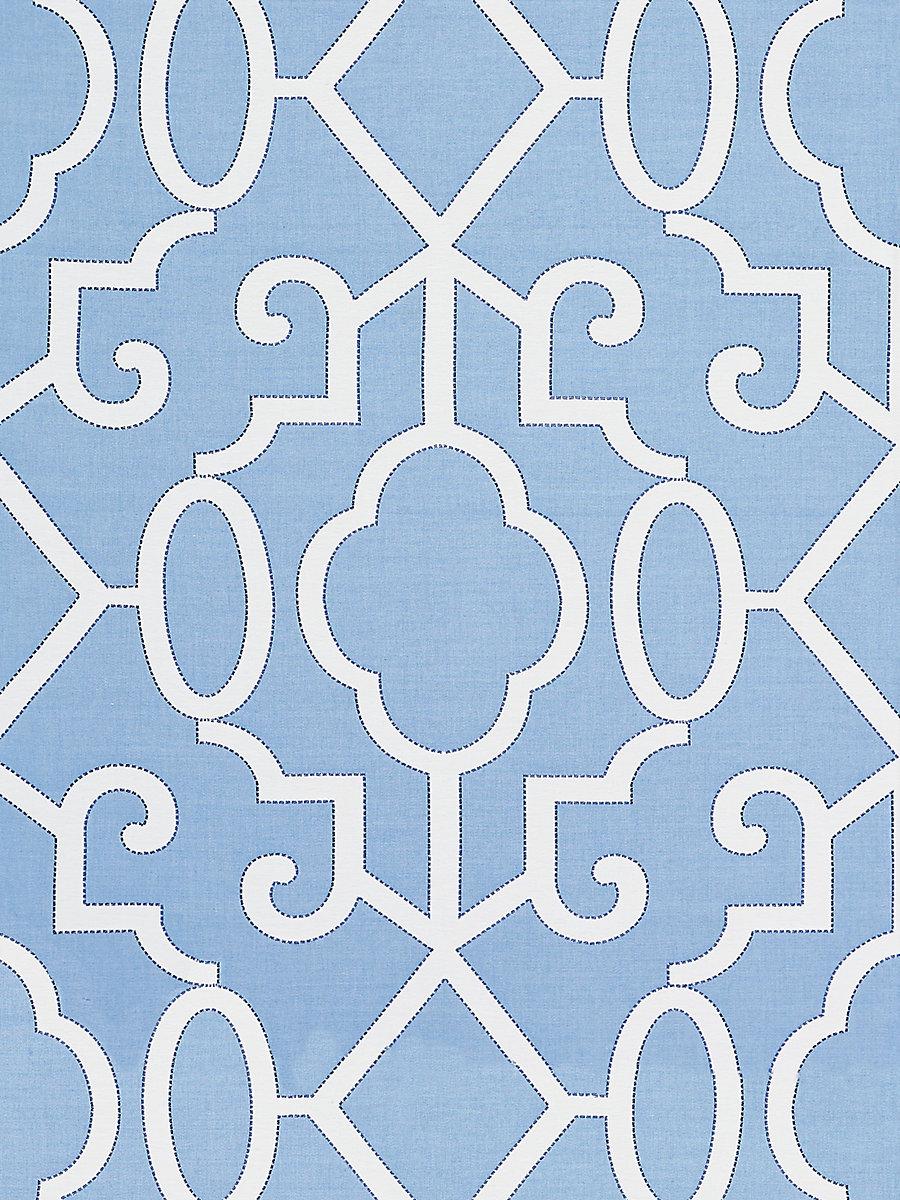 Scalamandre Ming Fretwork Delft Fabric
