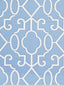Scalamandre Ming Fretwork Delft Fabric