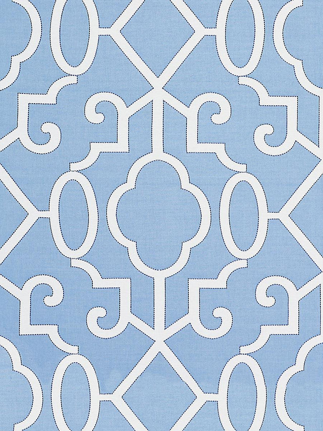 Scalamandre Ming Fretwork Delft Fabric