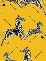 Scalamandre Zebras | Outdoor Yellow Fabric