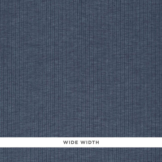 Schumacher Cascade Stripe Sheer Indigo Fabric