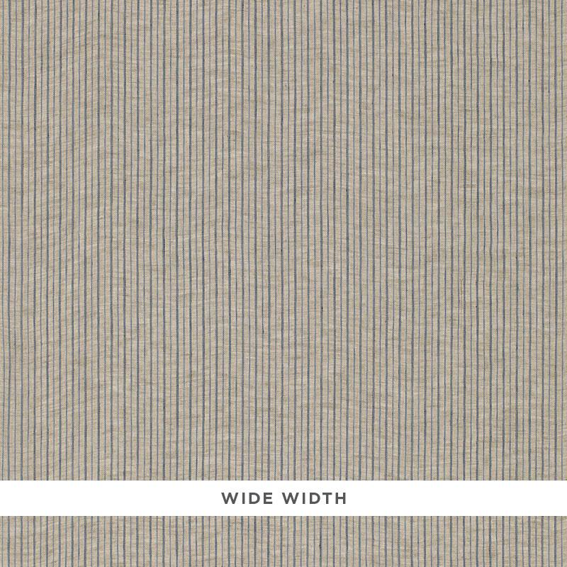 Schumacher Cascade Stripe Sheer Stone Fabric