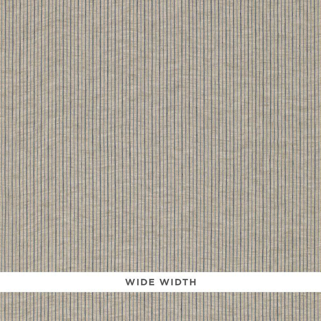 Schumacher Cascade Stripe Sheer Stone Fabric