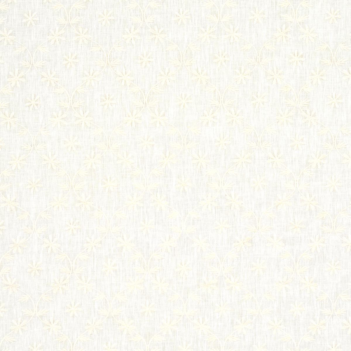 Schumacher Cellini Embroidered Sheer Ivory Fabric