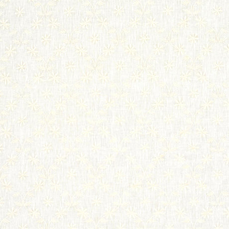 Schumacher Cellini Embroidered Sheer Ivory Fabric