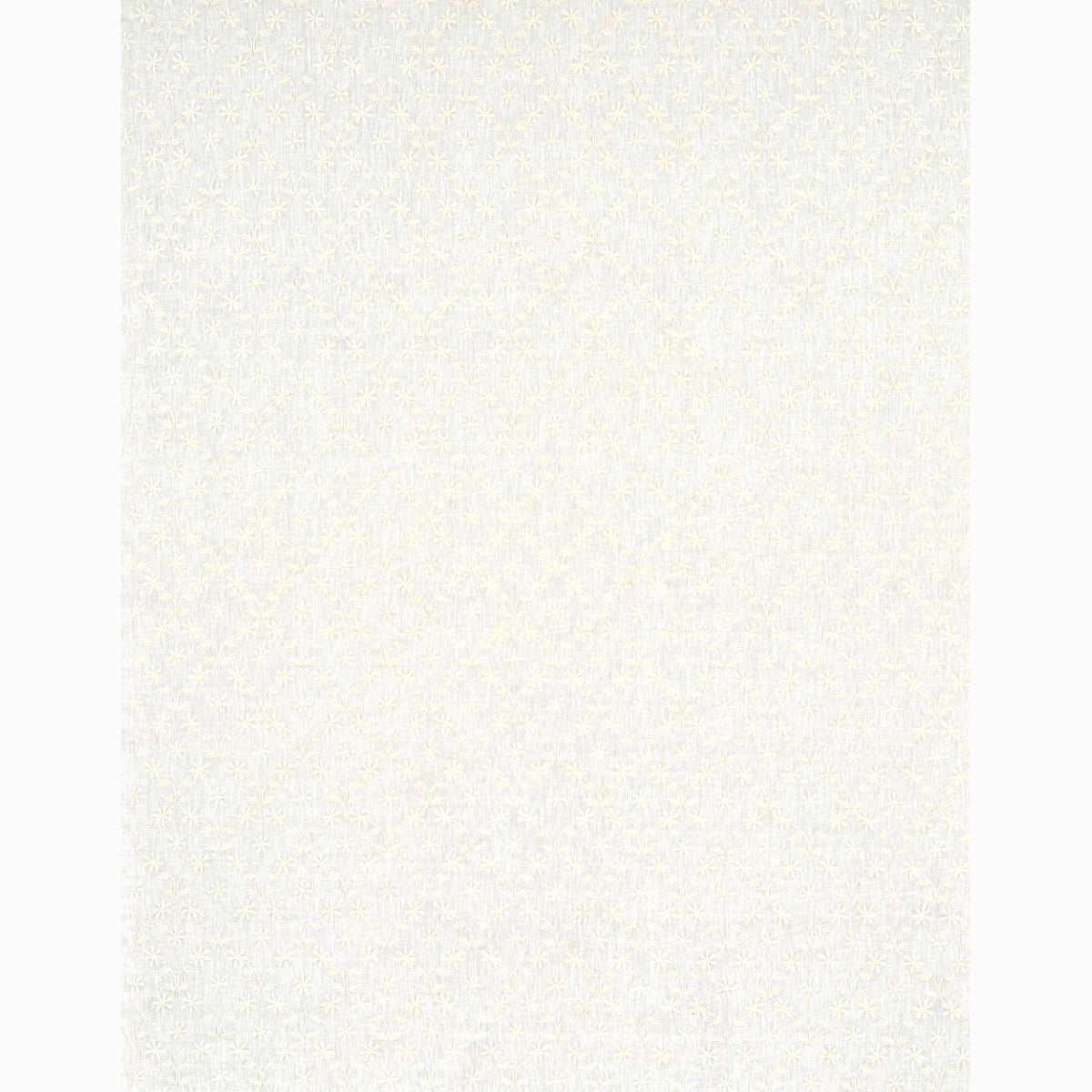 Schumacher Cellini Embroidered Sheer Ivory Fabric