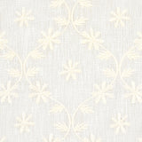 Schumacher Cellini Embroidered Sheer Ivory Fabric