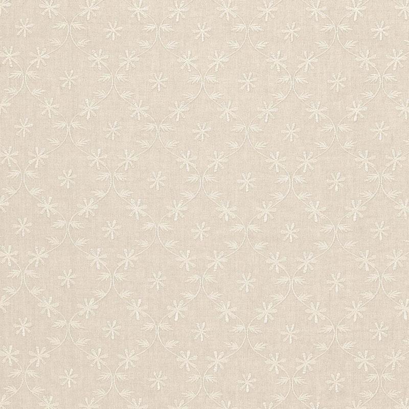 Schumacher Cellini Embroidered Sheer Linen Fabric