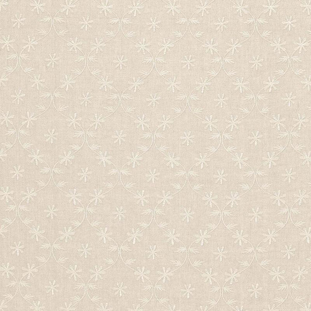Schumacher Cellini Embroidered Sheer Linen Fabric