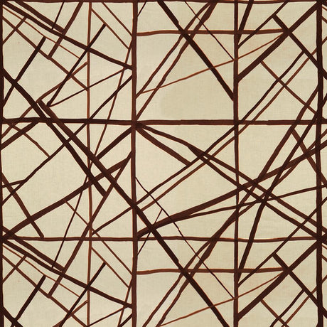 Lee Jofa CHANNELS PLUM/OATMEAL Fabric