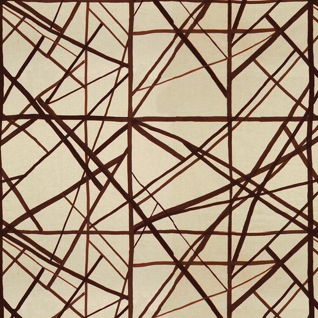 Lee Jofa CHANNELS PLUM/OATMEAL Fabric