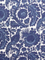 Scalamandre Resist Print Light & Dark Blue On White Fabric