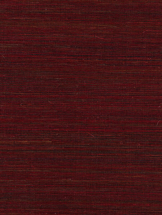 Scalamandre Shantung Grasscloth Cerise Wallpaper