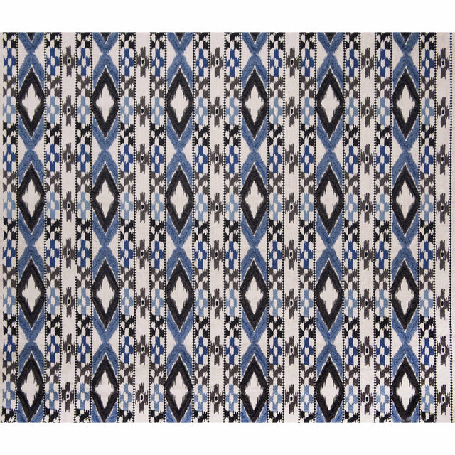 Gaston Y Daniela QUEEN AZUL/BLACK Upholstery Fabric