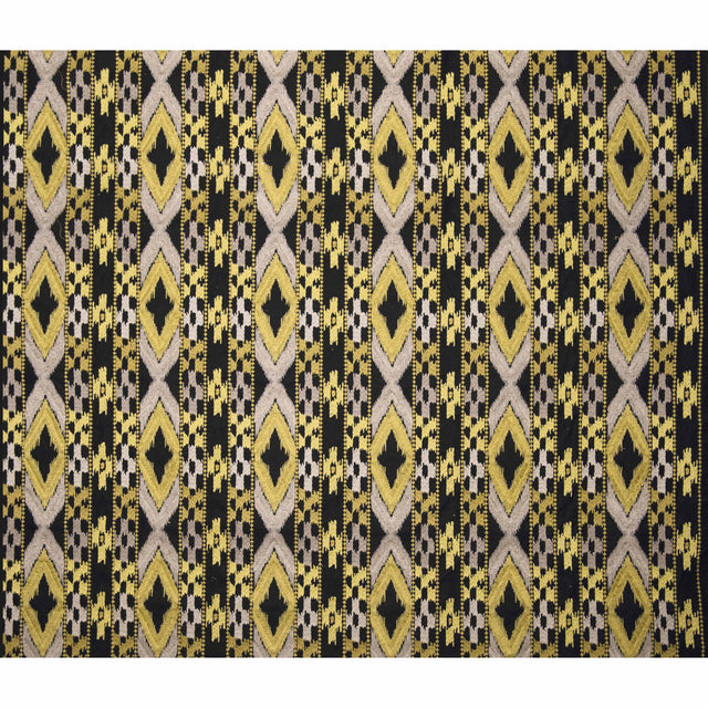 Gaston Y Daniela QUEEN BLK/AMARILLO Upholstery Fabric