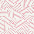 Schumacher Deconstructed Stripe Red Wallpaper