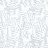 Schumacher Deconstructed Stripe Cobalt Wallpaper