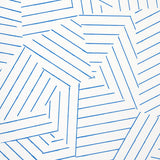 Schumacher Deconstructed Stripe Cobalt Wallpaper