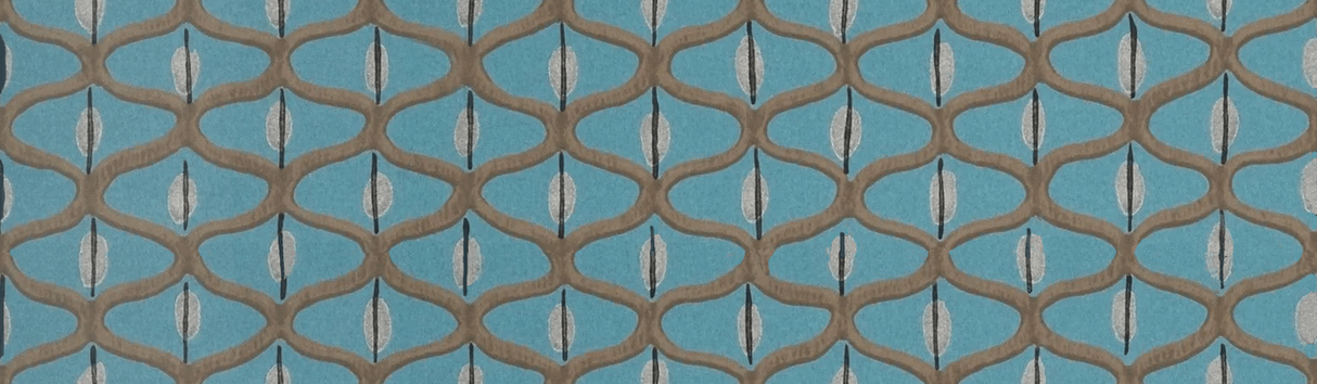 Baker Lifestyle COFFEE BEAN TEAL/SILVER Wallpaper