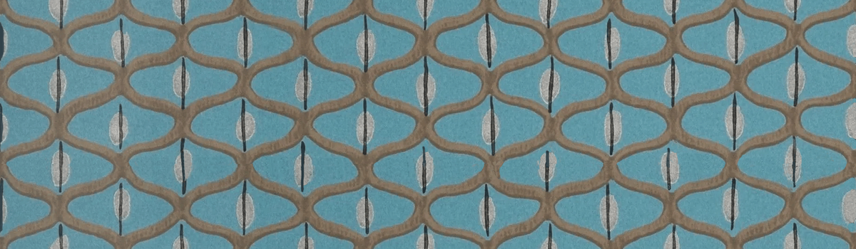 Baker Lifestyle COFFEE BEAN TEAL/SILVER Wallpaper