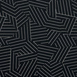 Schumacher Deconstructed Stripe Ivory On Black Wallpaper
