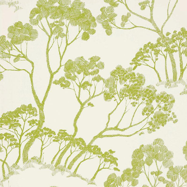 Schumacher Timber ! Leaf Wallpaper