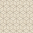 Schumacher Tumbling Blocks Greige Wallpaper