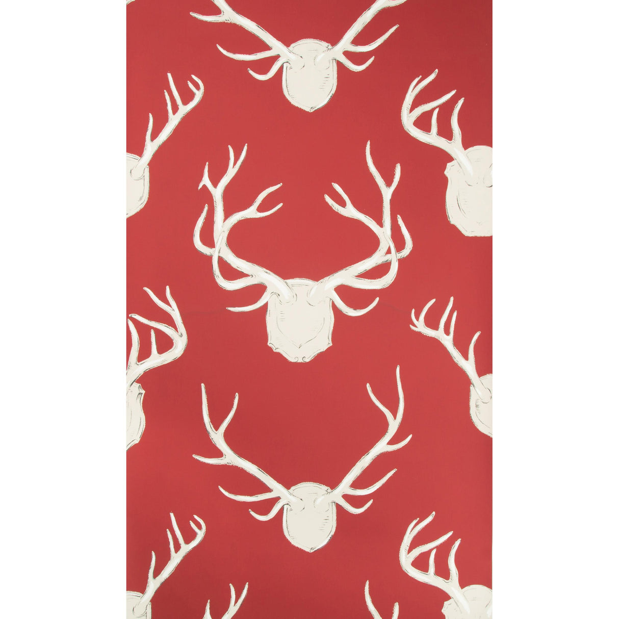 Lee Jofa ANTLERS PAPER RED Wallpaper
