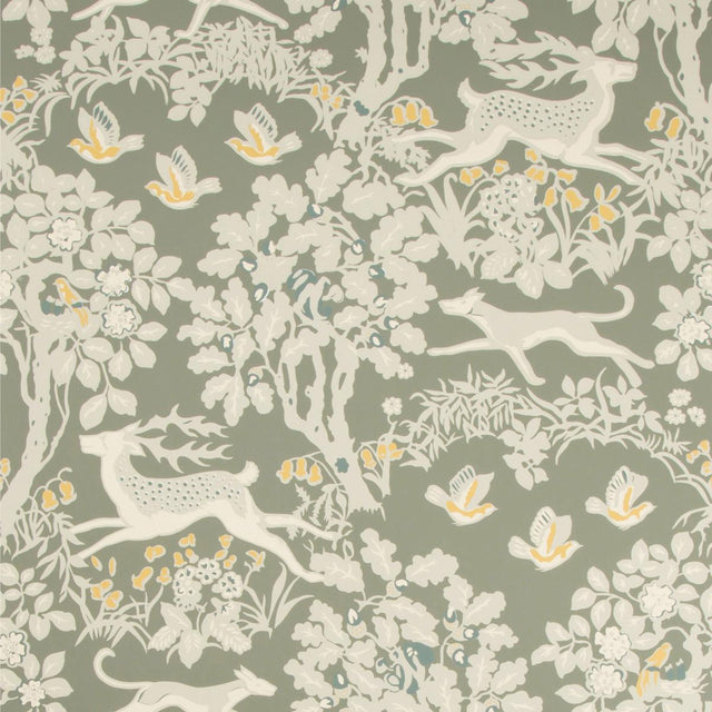 Lee Jofa MILLE FLEUR WP SILVER Wallpaper