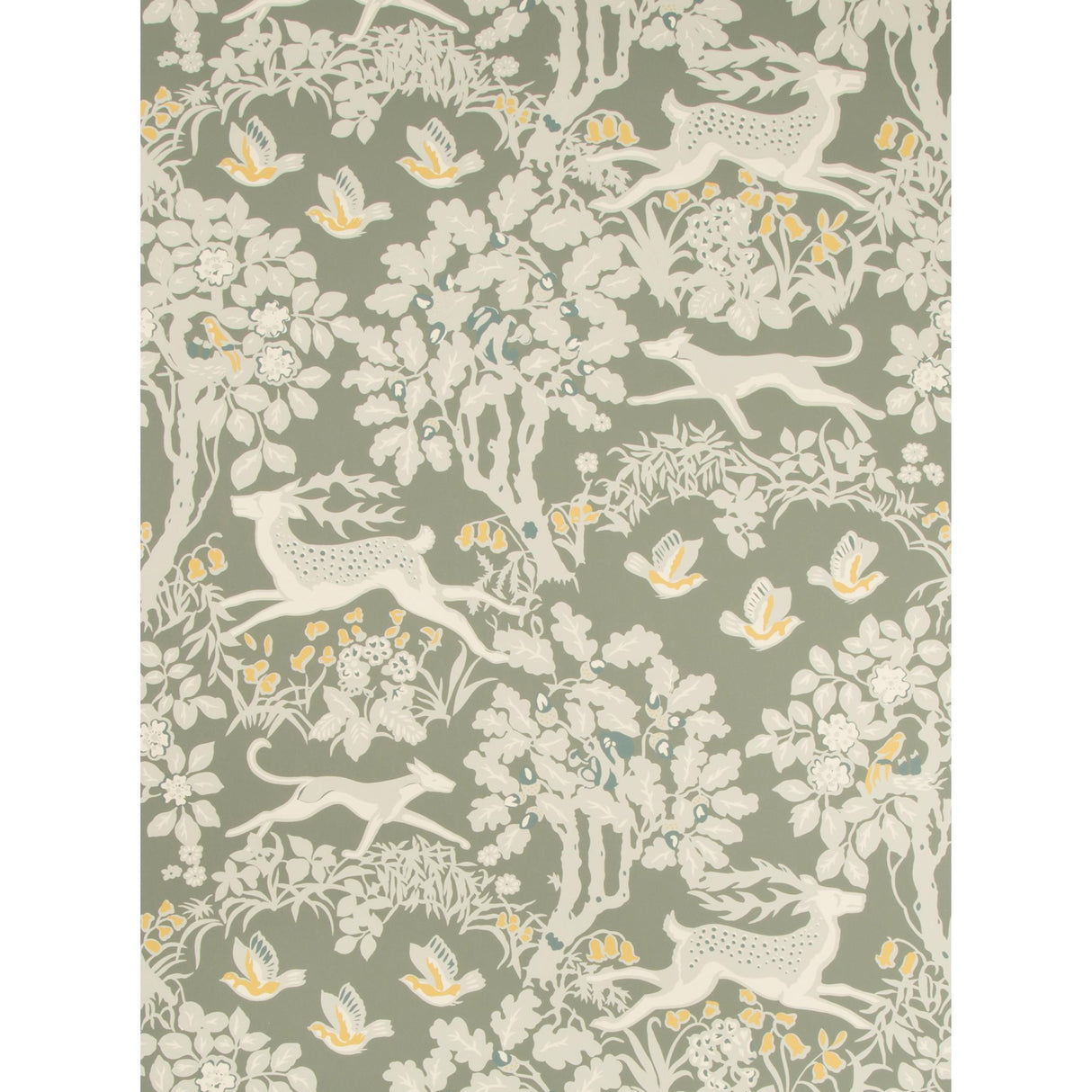 Lee Jofa MILLE FLEUR WP SILVER Wallpaper