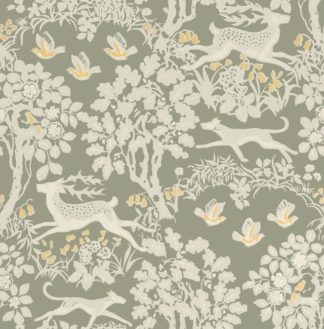 Lee Jofa MILLE FLEUR WP SILVER Wallpaper