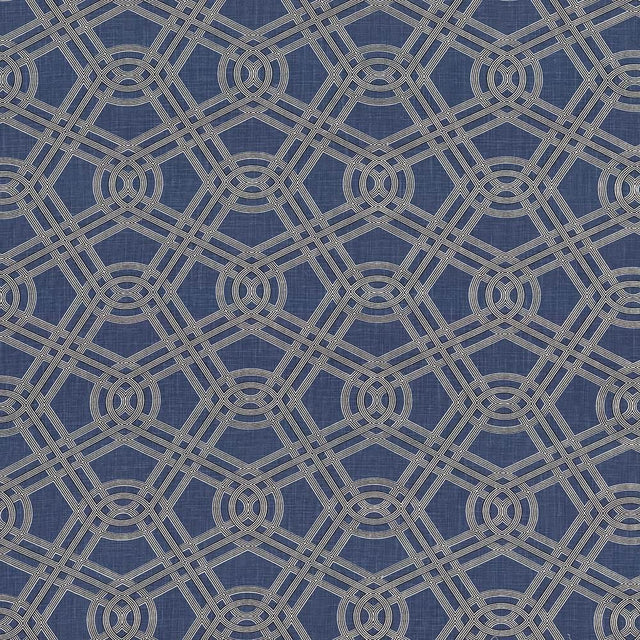 Kasmir Macrame Bluebird Fabric