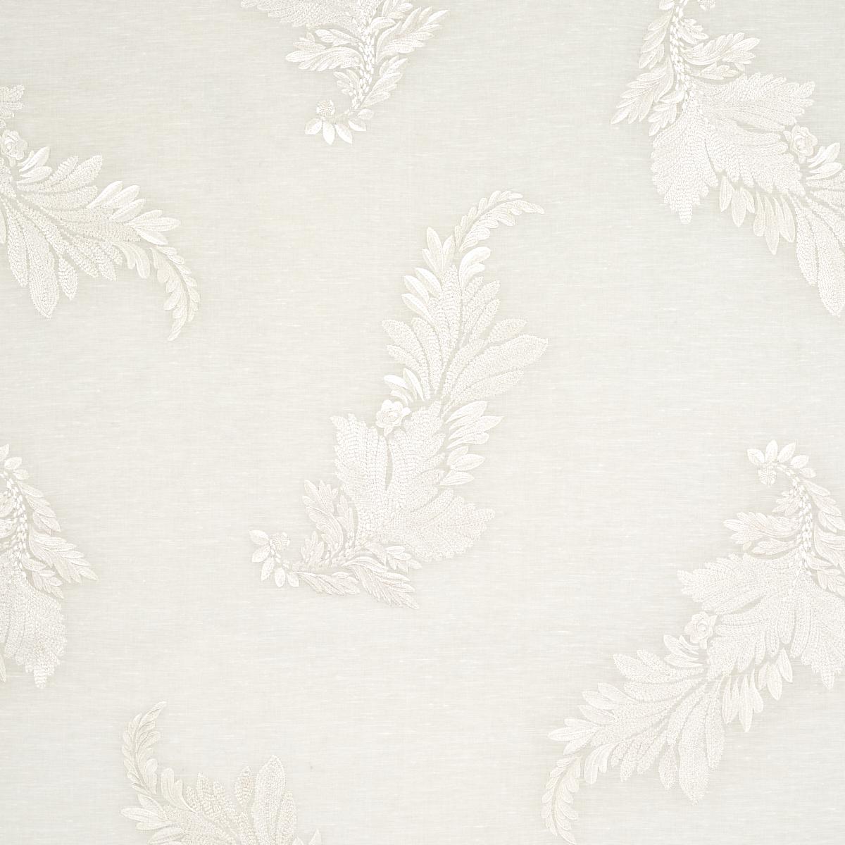 Schumacher Contessa Embroidered Sheer Ivory Fabric – DecoratorsBest