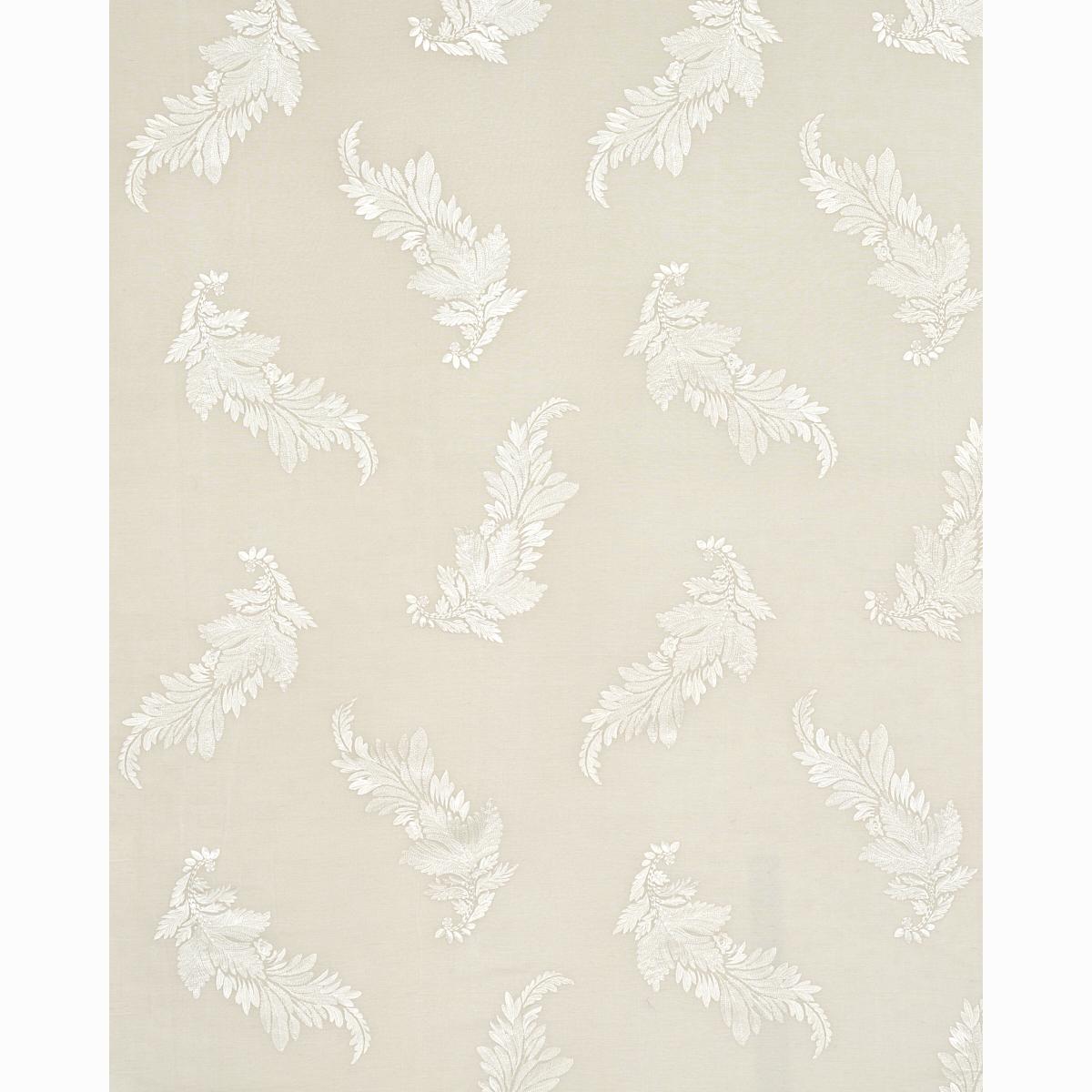 Schumacher Contessa Embroidered Sheer Pearl Fabric