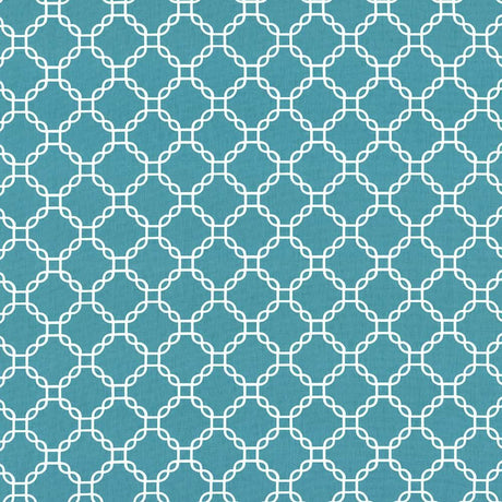 Kasmir Mahina Trellis Turquoise Fabric