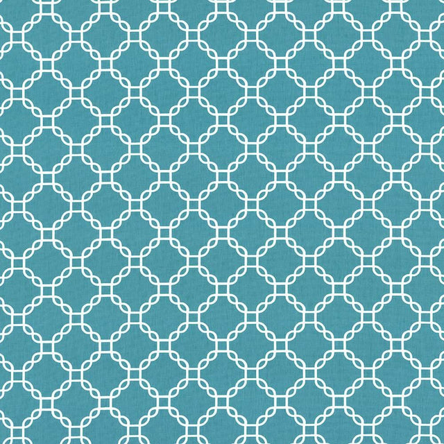 Kasmir Mahina Trellis Turquoise Fabric