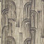 Lee Jofa CRESCENT PAPER EBONY/CREAM Wallpaper