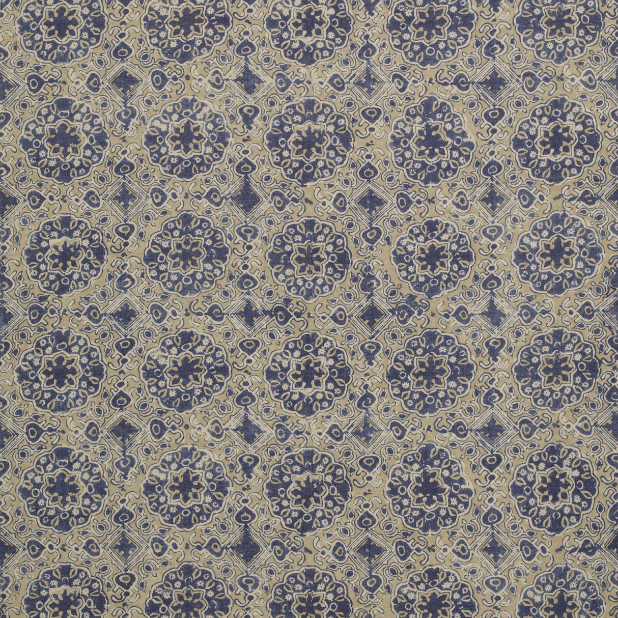 Lee Jofa ASHCOMBE SAND/BLUE Fabric