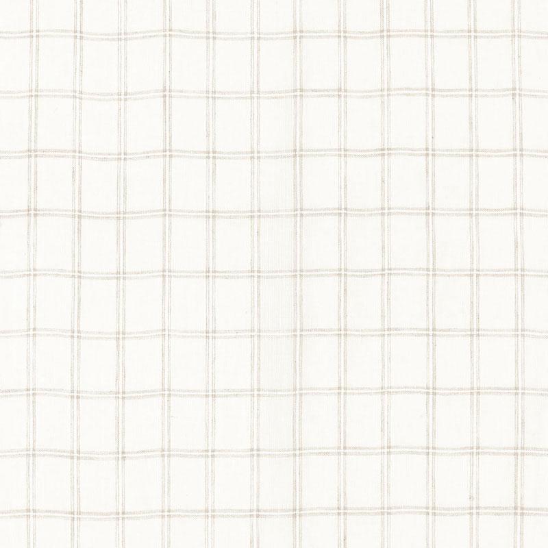 Schumacher Da Vinci Sheer Ivory / Linen Fabric