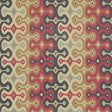 Schumacher Darya Ikat Sidewall Spice Wallpaper