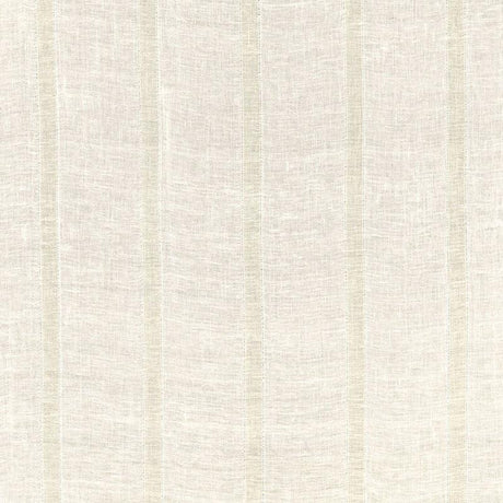 Schumacher Elba Linen Stripe Sheer Ivory / Oat Fabric