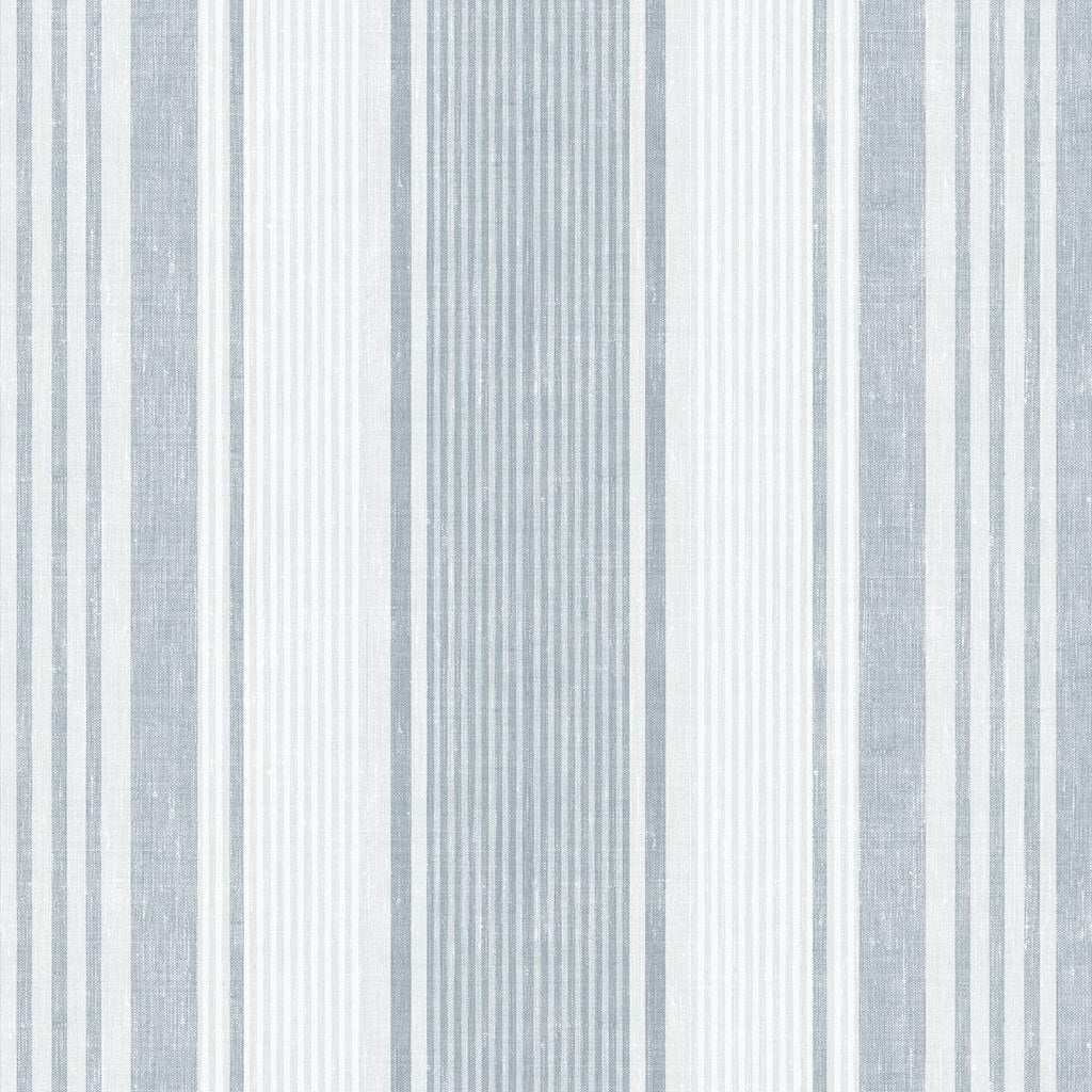 Borastapeter Linen Stripe Blue Wallpaper