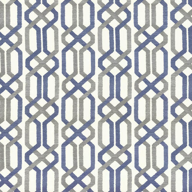 Kasmir Maze Fret Dove Fabric