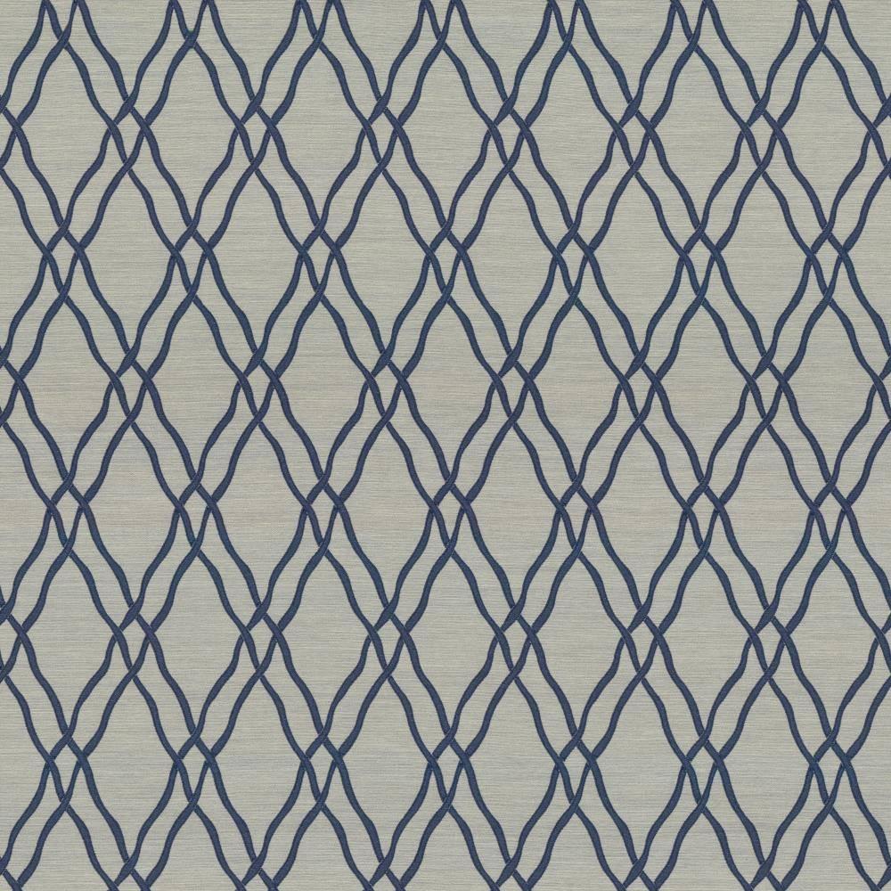 Kasmir Meander Trellis Azure Fabric