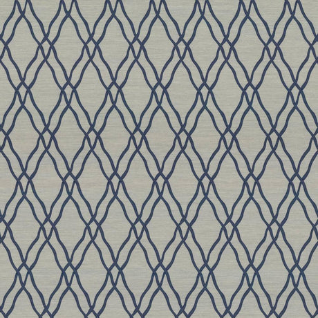 Kasmir Meander Trellis Azure Fabric