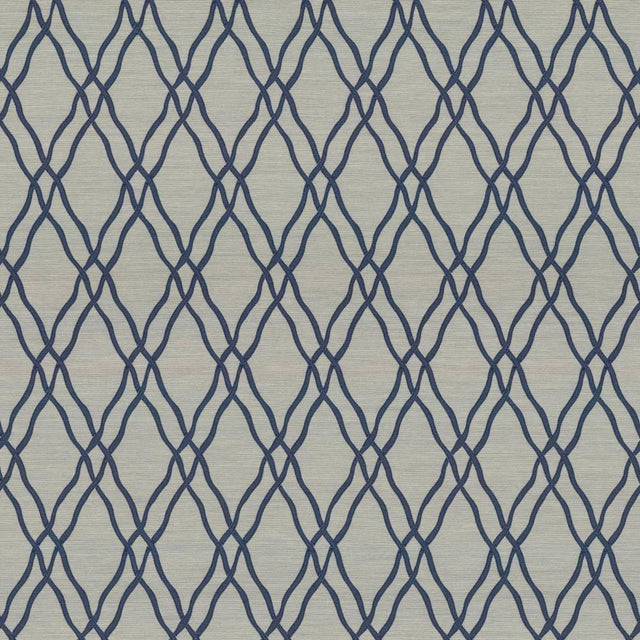 Kasmir Meander Trellis Azure Fabric