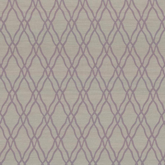 Kasmir Meander Trellis Lilac Fabric