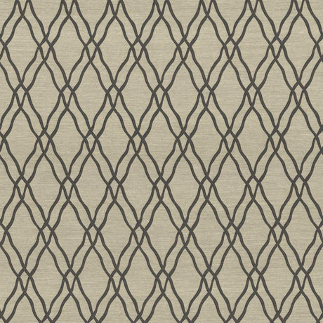 Kasmir Meander Trellis Slate Fabric